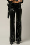 Faux Leather Flare Pants - Insanegene.com