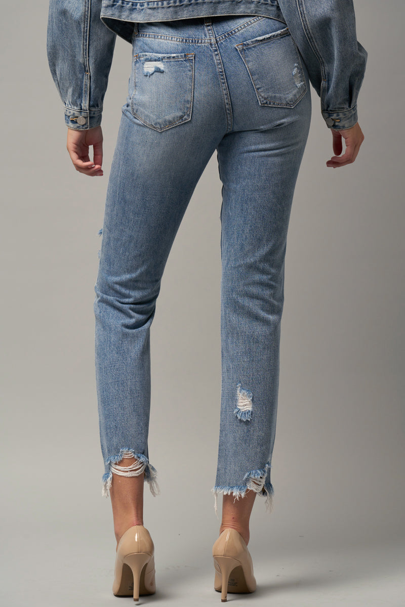 Invisible Legacy Cropped Straight Jeans - Insanegene.com