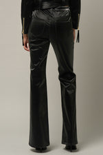 Faux Leather Flare Pants - Insanegene.com