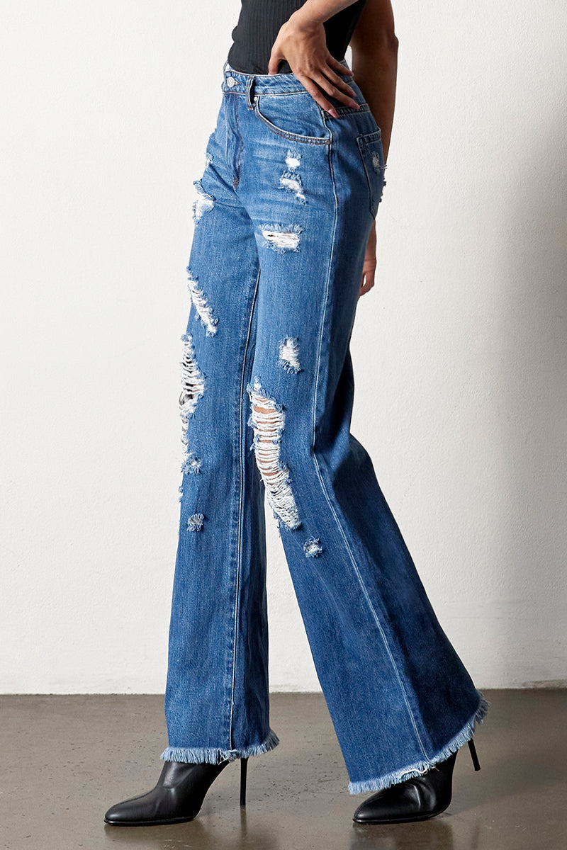 Distressed Dad Jeans - Insanegene.com